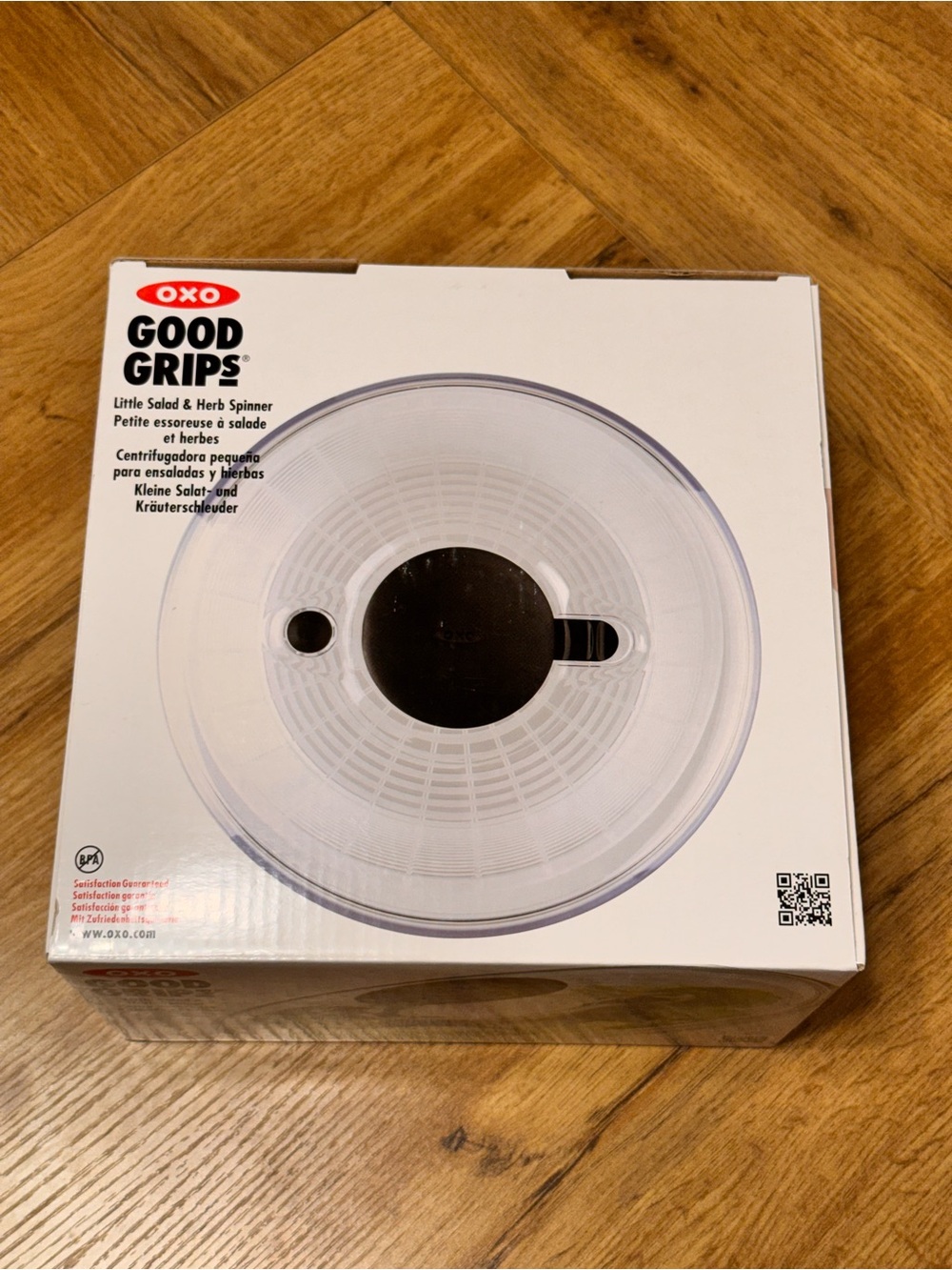 OXO Good Grips Little Salad & Herb Spinner - Clear with Black Accent. Brand new